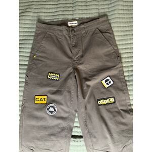 CAT olive cargo patch work pant 30x32